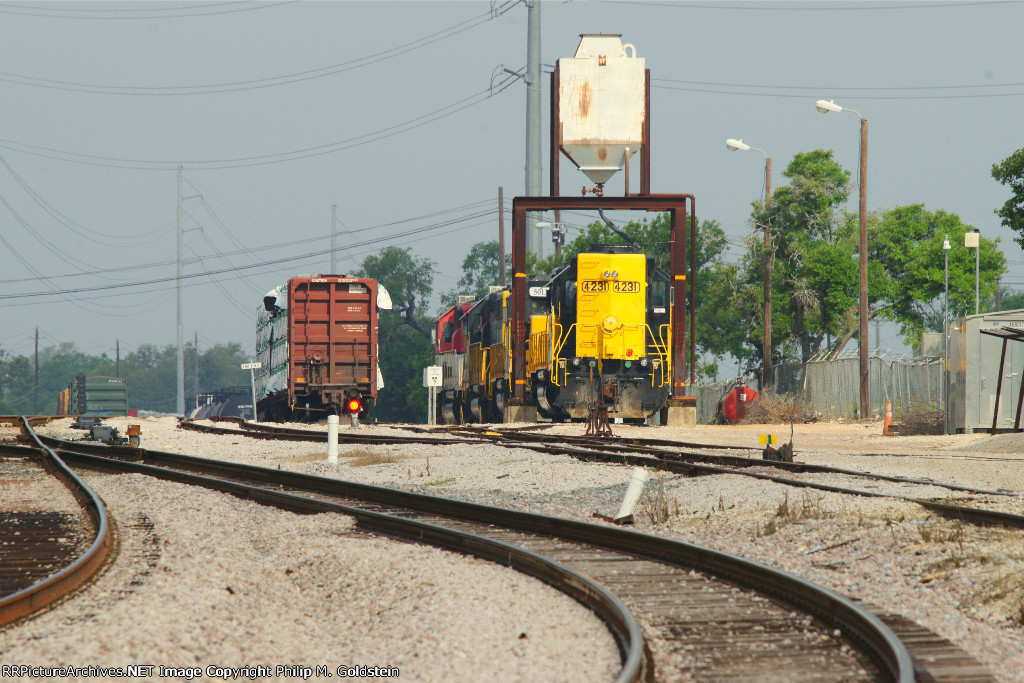 Looking west into the WAMX "Yard" from the DCTA CapMetro Station